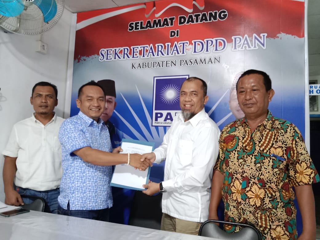 Endra Bachtiar mendaftar ke DPD PAN Pasaman sebagai Balon Bupati Pilkada 2024